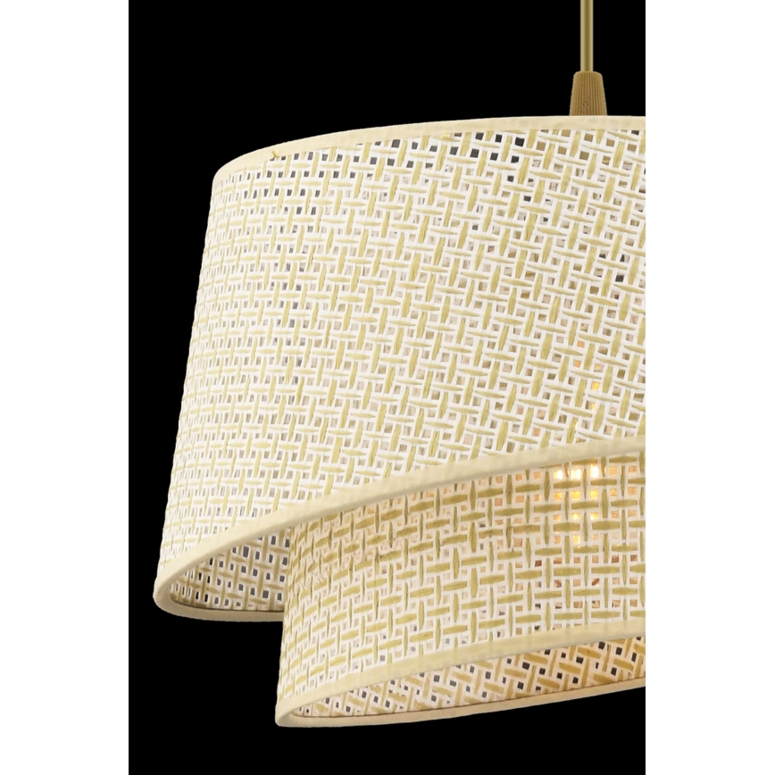 Závesné svietidlo na lanku BARETTE 1xE27/60W/230V krémové