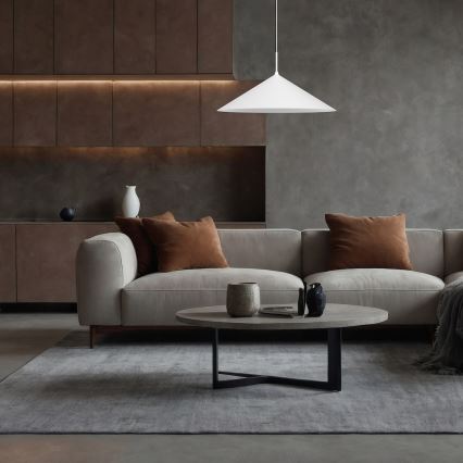 Závesné svietidlo na lanku CAPITAL 1xGX53/15W/230V pr. 60 cm biele