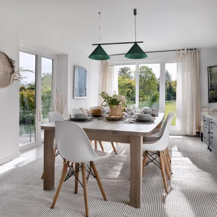 Závesné svietidlo na lanku CAPITAL 2xGX53/15W/230V zelené