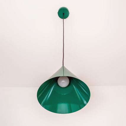 Závesné svietidlo na lanku ETNA II 1xE27/15W/230V pr. 25 cm zelené
