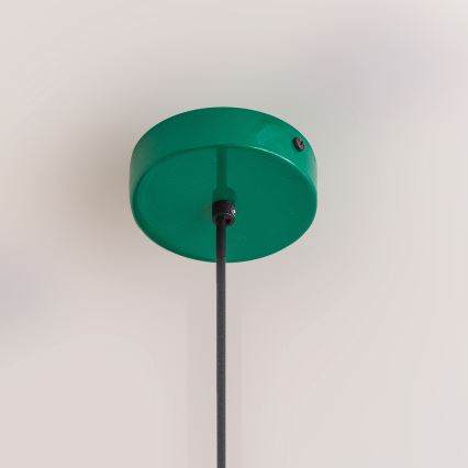 Závesné svietidlo na lanku ETNA II 1xE27/15W/230V pr. 25 cm zelené