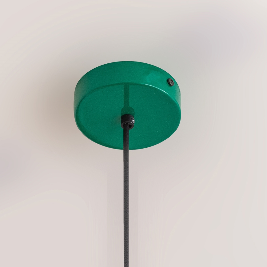 Závesné svietidlo na lanku ETNA II 1xE27/15W/230V pr. 25 cm zelené
