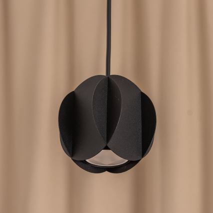Závesné svietidlo na lanku GAMBIT 1xGU10/10W/230V čierna