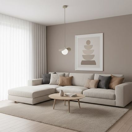 Závesné svietidlo na lanku RITUAL 1xG9/8W/230V béžové