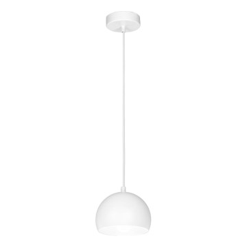 Závesné svietidlo SOOL na lanku 1xE27/15W/230V pr. 15 cm biele