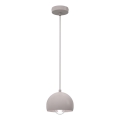 Závesné svietidlo SOOL na lanku 1xE27/15W/230V, priemer 15 cm, krémové