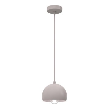 Závesné svietidlo SOOL na lanku 1xE27/15W/230V, priemer 15 cm, krémové