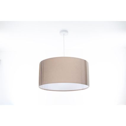 Závesné svietidlo STRIPES 1xE27/60W/230V, priemer 40 cm, béžové