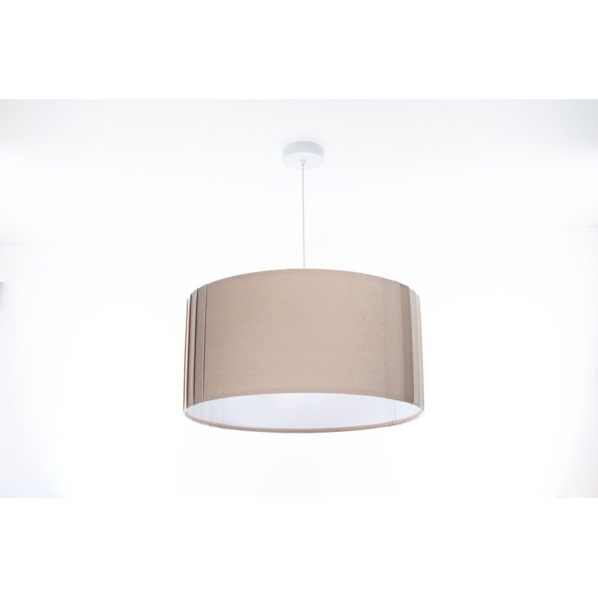 Závesné svietidlo STRIPES 1xE27/60W/230V, priemer 40 cm, béžové