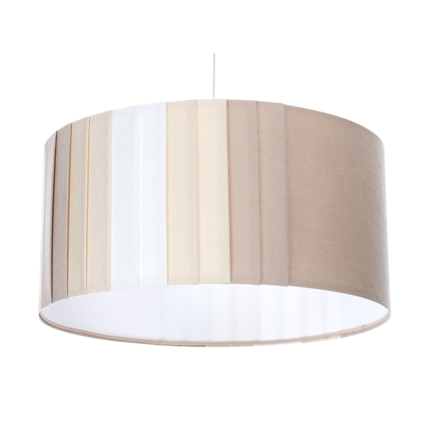 Závesné svietidlo STRIPES 1xE27/60W/230V, priemer 40 cm, béžové