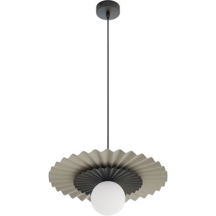 Závesné svietidlo UMBRA na lankách 1xG9/8W/230V, čierne/béžové