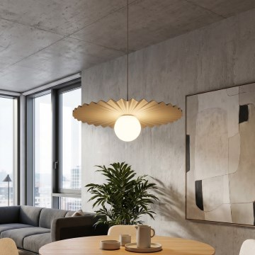 Závesné svietidlo UMBRA na lanku 1xG9/8W/230V béžové
