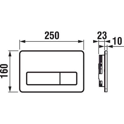 Závesné WC MIO Vortex + WC sedátko SoftClose MIO + splachovacie tlačidlo DUAL + podomietkový modul + izolačná podložka