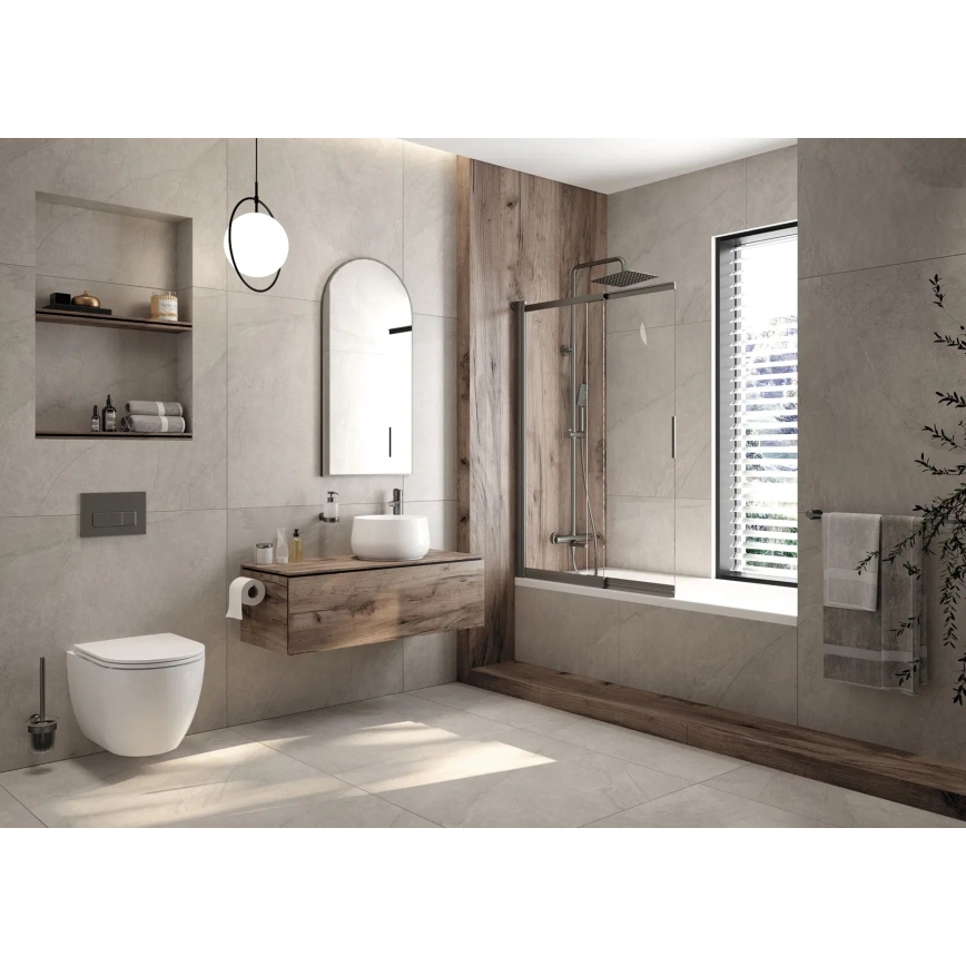 Závesné WC ROUND + WC sedadlo SoftClose ROUND + splachovacie tlačidlo SIGMA + podomietkový modul + izolačná podložka