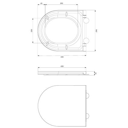 Závesné WC OTTAWA + WC doska SoftClose OTTAWA + splachovacie tlačidlo SIGMA + podomietkový modul + izolačná podložka