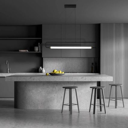 Závesný LED luster FELICJA na lankách LED/30W/230V 4000K čierny