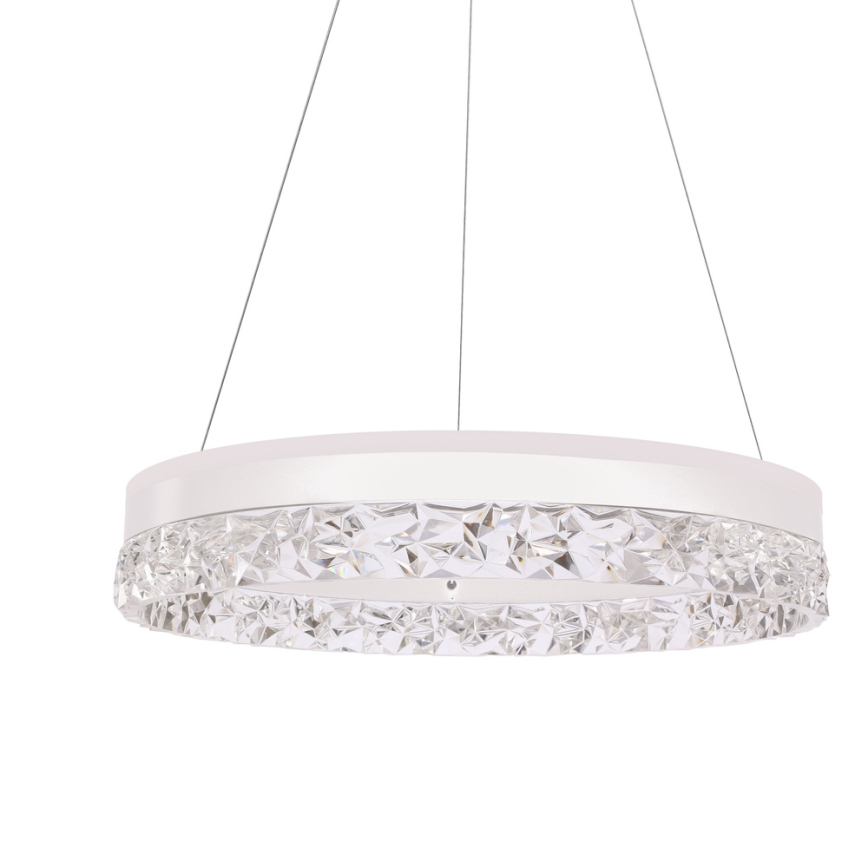 Závesný LED luster FROZI LED/32W/230V pr. 50 cm biely