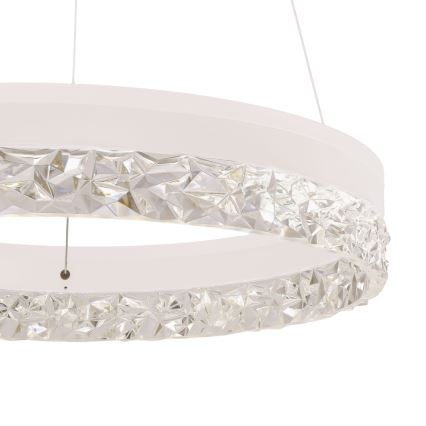 Závesný LED luster FROZI LED/32W/230V pr. 50 cm biely