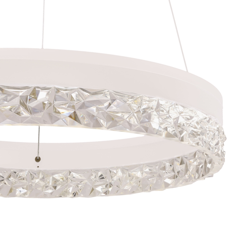 Závesný LED luster FROZI LED/32W/230V pr. 50 cm biely