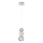Závesný LED luster na lanku CREMONA LED/5W/230V 3000K matný chróm
