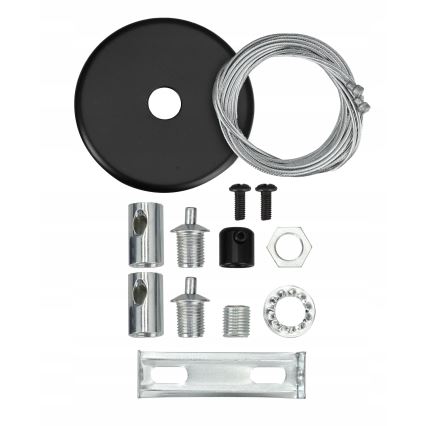 Závesný LED luster na lanku LED/44W/230V 4000K 120 cm čierny