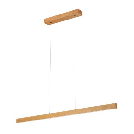 Závesný LED luster na lanku VERDE LED/18W/230V 3000K 106 cm dub