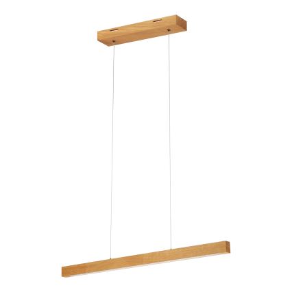 Závesný LED luster na lanku VERDE LED/18W/230V 3000K 76 cm dub