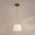 Závesný luster AIDA na lanku 1xE27/15W/230V pr. 25 cm dub/krémová