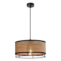 Závesný luster ARDI 1xE27/40W/230V hnedý/čierny