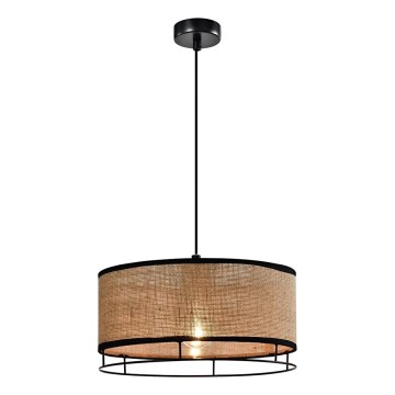 Závesný luster ARDI 1xE27/40W/230V hnedý/čierny