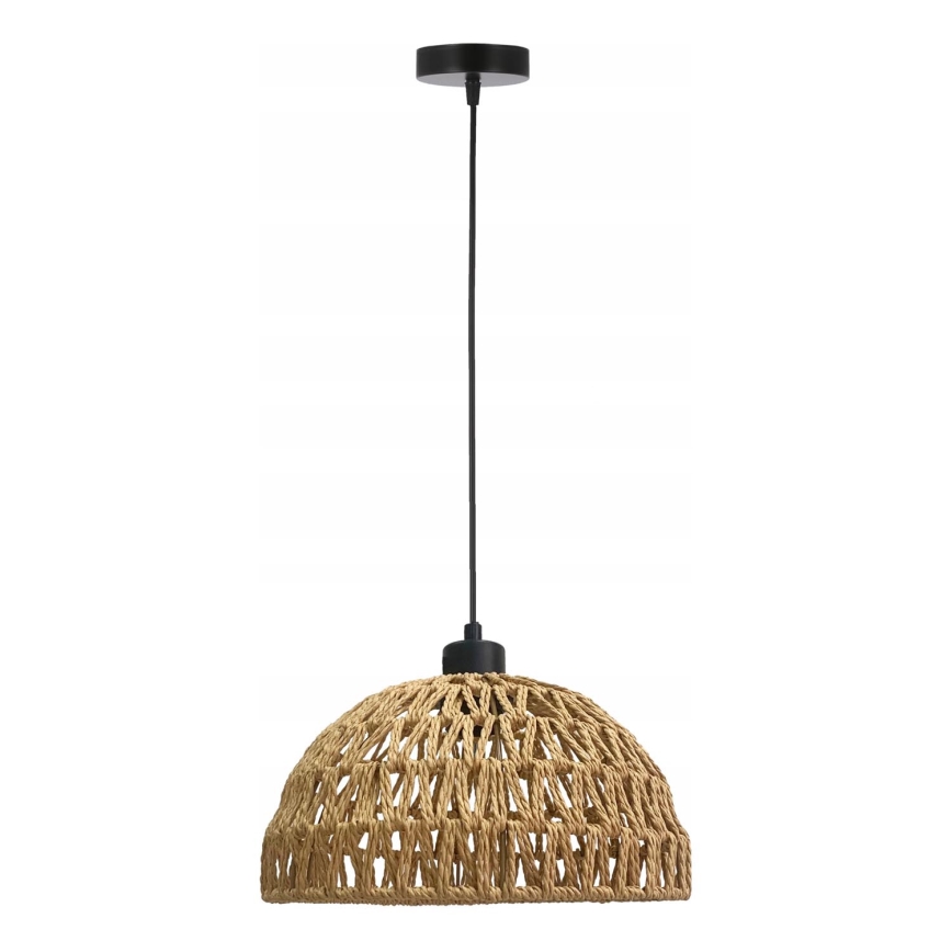 Závesný luster BALLI 1xE27/40W/230V béžový