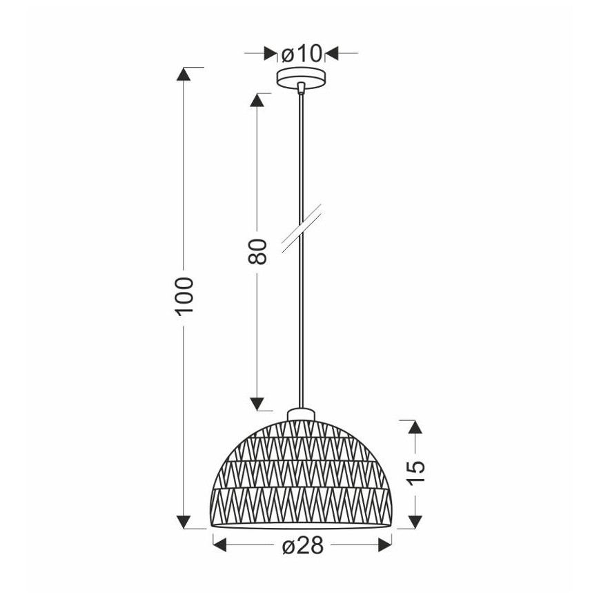 Závesný luster BALLI 1xE27/40W/230V béžový