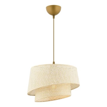 Závesný luster BARETTE 1xE27/60W/230V krémový