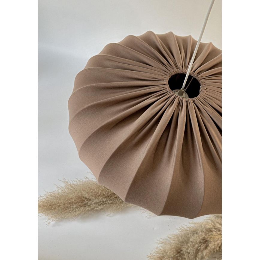 Závesný luster CAFEE na lanku, 1xE27/40W/230V, priemer 52 cm, hnedý