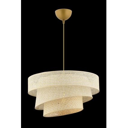 Závesný luster COUPER na lanku 1xE27/60W/230V krémový
