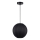 Závesný luster DANA na lankách, 1xE27/15W/230V, priemer 25 cm, čierny
