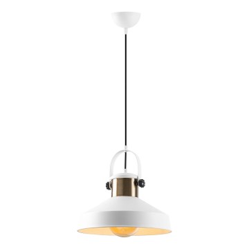 Závesný luster DODO 1xE27/40W/230V biely/bronzu