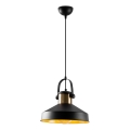 Závesný luster DODO 1xE27/40W/230V čierny/bronzu