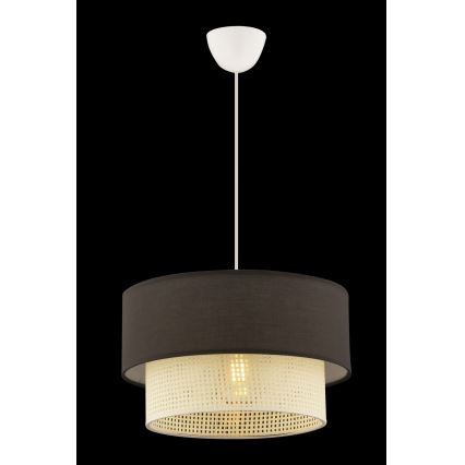 Závesný luster ECHO 1xE27/60W/230V hnedý/krémový