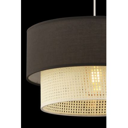 Závesný luster ECHO 1xE27/60W/230V hnedý/krémový