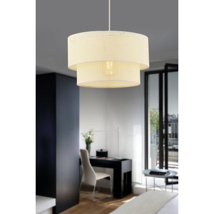 Závesný luster ECHO 1xE27/60W/230V krémový