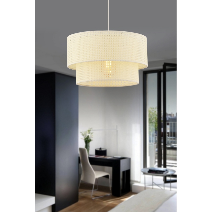 Závesný luster ECHO 1xE27/60W/230V krémový