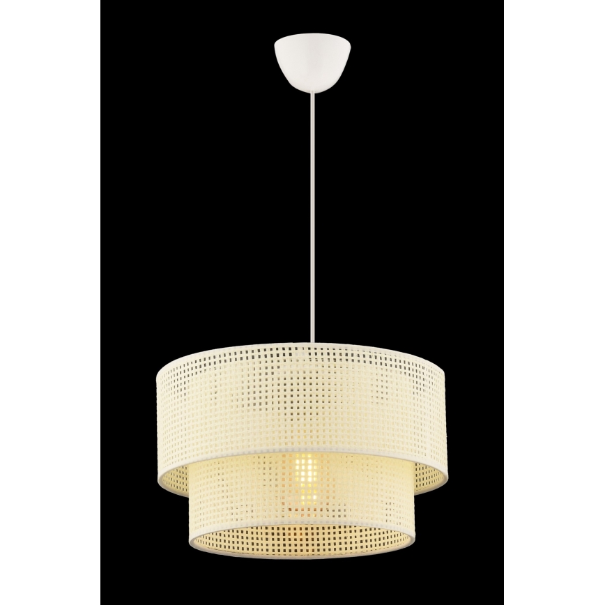 Závesný luster ECHO 1xE27/60W/230V krémový