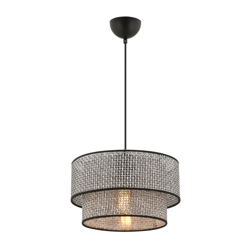 Závesný luster ECHO 1xE27/60W/230V šedá/černá