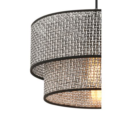 Závesný luster ECHO 1xE27/60W/230V šedá/černá