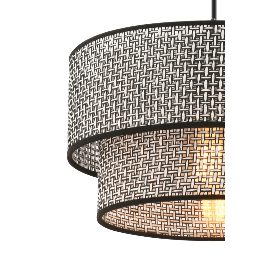 Závesný luster ECHO 1xE27/60W/230V šedá/černá