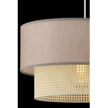 Závesný luster ECHO na lanku 1xE27/60W/230V béžová/krémová