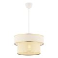 Závesný luster ERO 1xE27/60W/230V krémová/zlatá