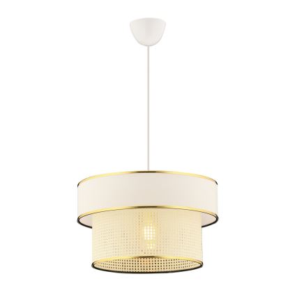 Závesný luster ERO 1xE27/60W/230V krémová/zlatá