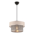 Závesný luster ERO 1xE27/60W/230V krémový/šedý